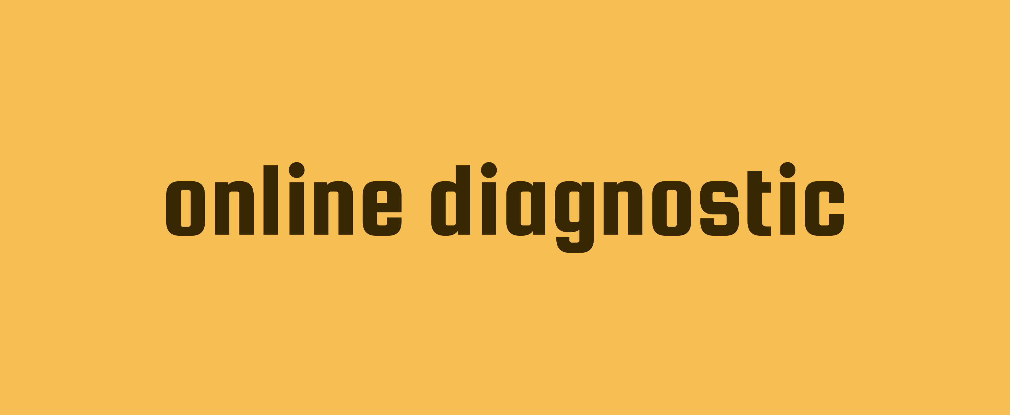 Online Diagnostic